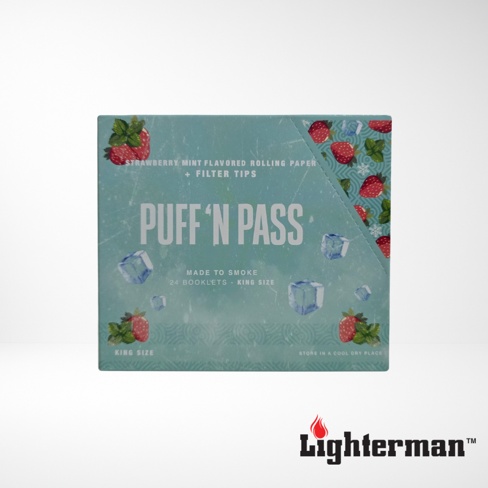 Puff 'n Pass Unbleached Strawberry mint ice KS